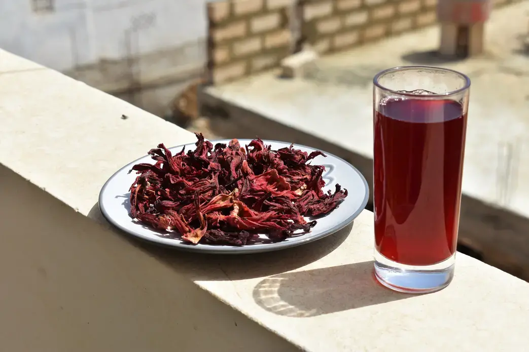 Bissap, a classic Senegalese juice made from hibiscus flowers. Image by Amy Nye. Senegal, 2019.