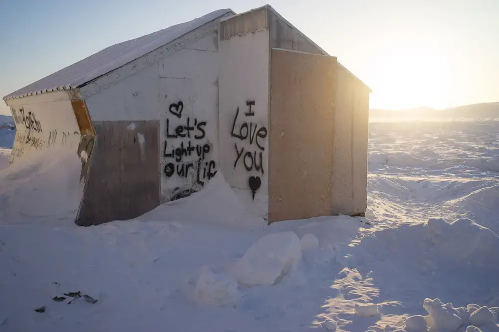Across Canada, the proportion of Inuit who speak Inuktitut is on the decline. Image by Nick Mott. Canada, 2018.