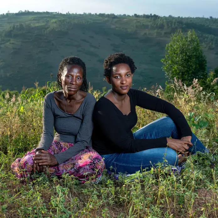 Justine and Alice. Image by Jonathan Torgovnik. Rwanda, 2018.
