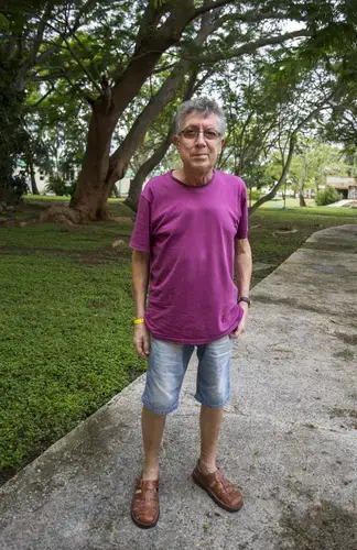 Eduardo Sanchez, of Spain, diagnosed with advanced stage 4 lung cancer, says he has exhausted most of the treatments available to him. Image by Desmond Boylan. Cuba, 2017.