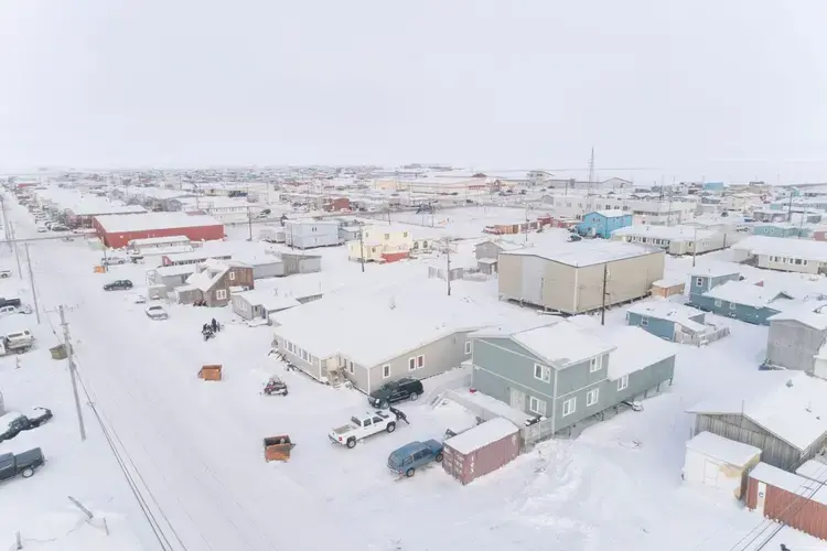 The village of Utqiagvik, where most of the 5,000 residents rely on hunting to support their way of life. Image by Kiliii Yuyan. United States, undated.