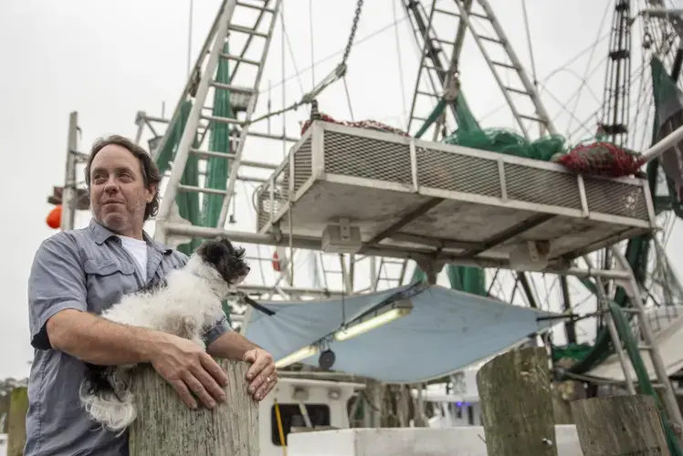 Fisherman Frank Parker at Ocean Springs Harbor said he doesn’t see the oyster industry making a comeback anytime soon. Monday, Feb. 18, 2020. Image by Eric J. Shelton/Mississippi Today. United States, 2020.