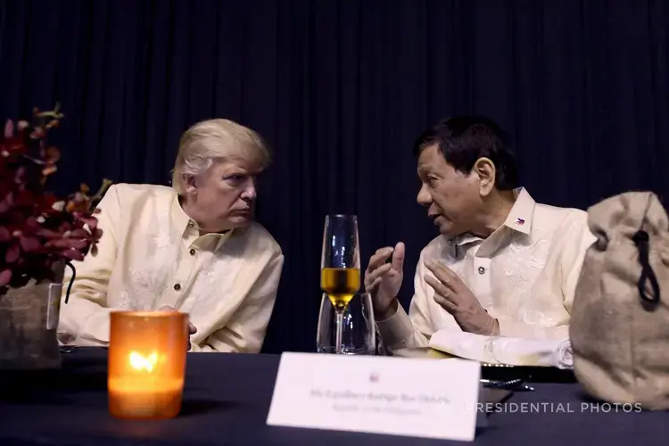 Like President Trump, Philippines President Rodrigo Duterte speaks without a filter. Like Trump, he is transparently irreligious. And like Trump, in spite of it all, he has found support deep in his country’s religious ranks. Image by Karl Norman Alonzo/Presidential Communications Operations Office (Philippines) (public domain). Philippines, 2018.<br />
