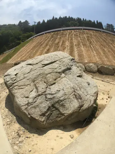 The Yoshihama tsunami stone. Image by Matthew Komatsu. Japan, 2018.