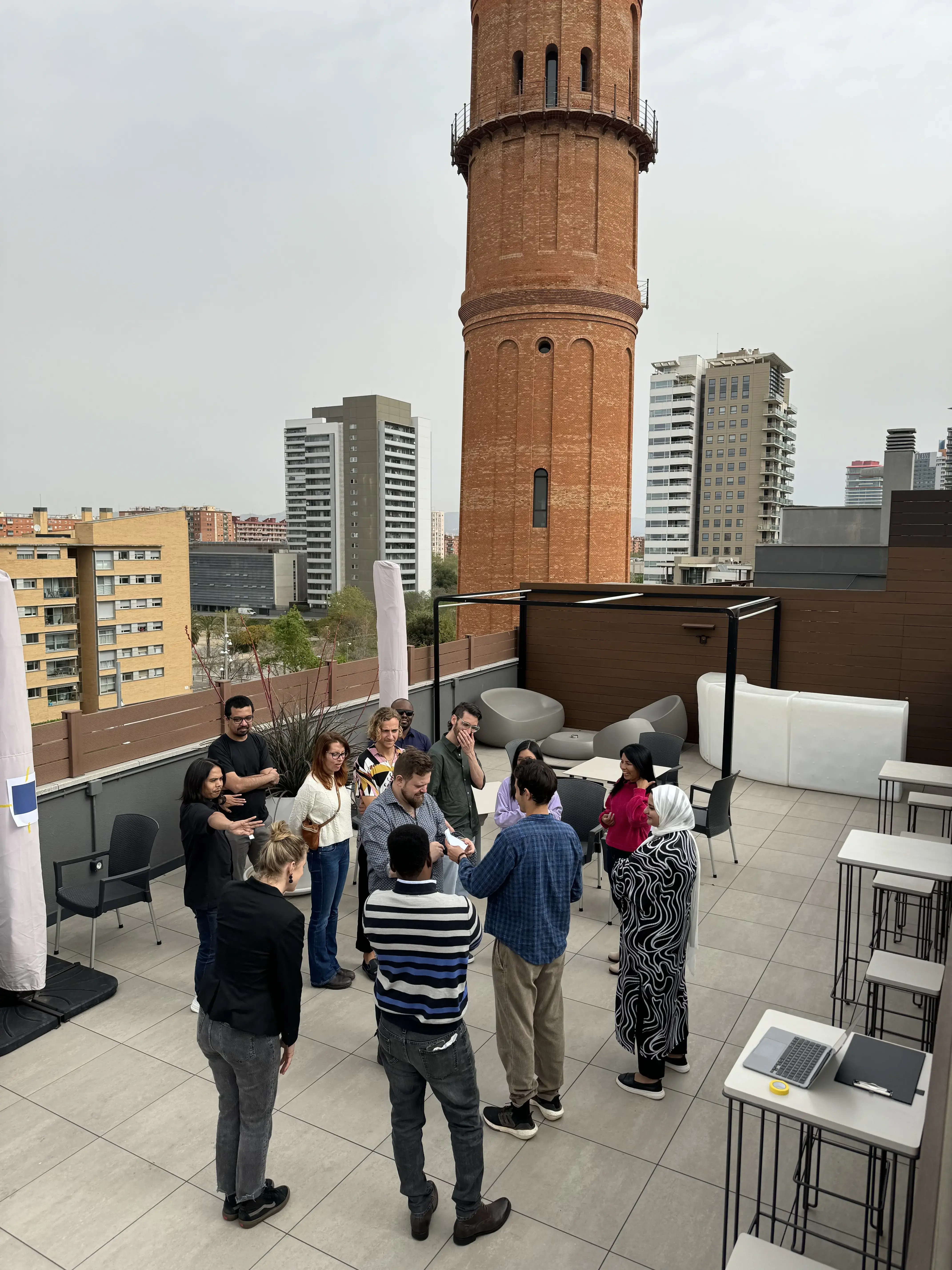 The ORN cohort on a rooftop