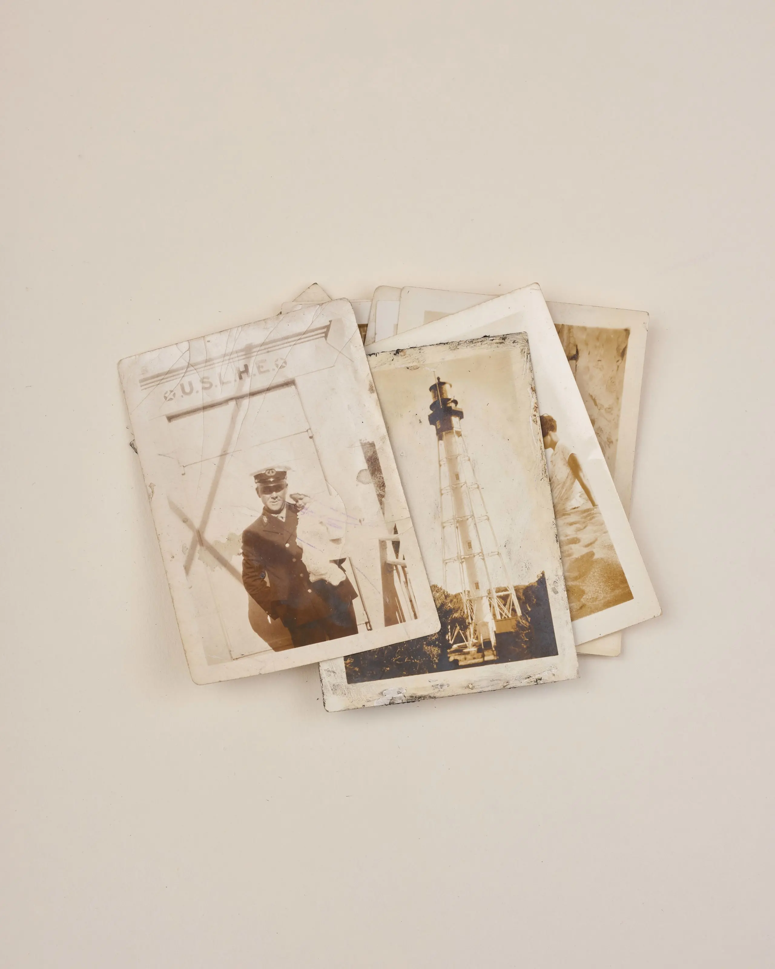 Dawn Taylor's photographs of her great grandfather, Devaney Farrow Jennette, who was a lighthouse keeper at the Cape Fear Lighthouse