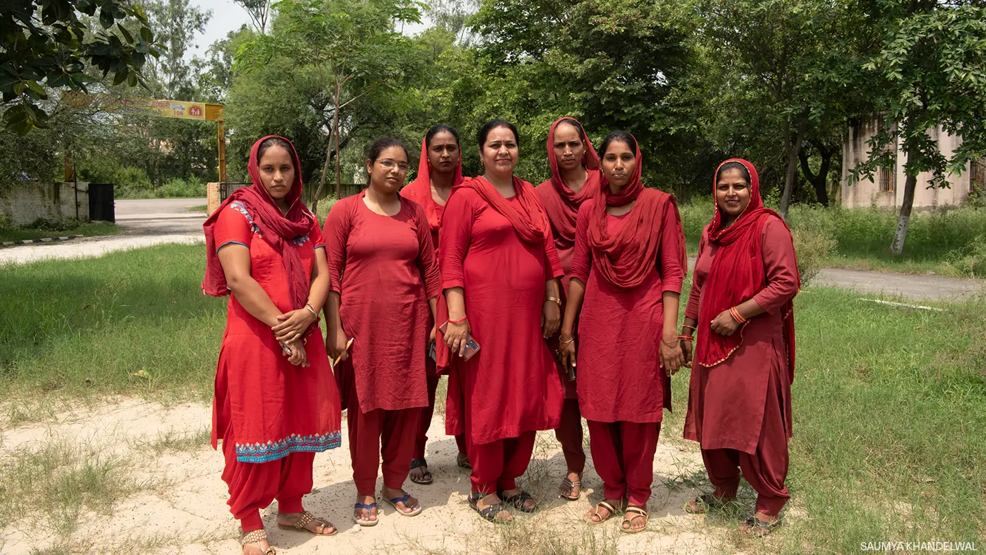 Women pose together for a photo