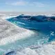 As humans warm the planet, surface melt is increasing. If the entire ice sheet melted, it would cause sea level to rise roughly 23 feet, inundating coastal areas around the world. Image by Amy Martin. Greenland, 2018. 