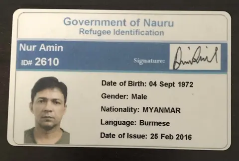 Refugee ID card