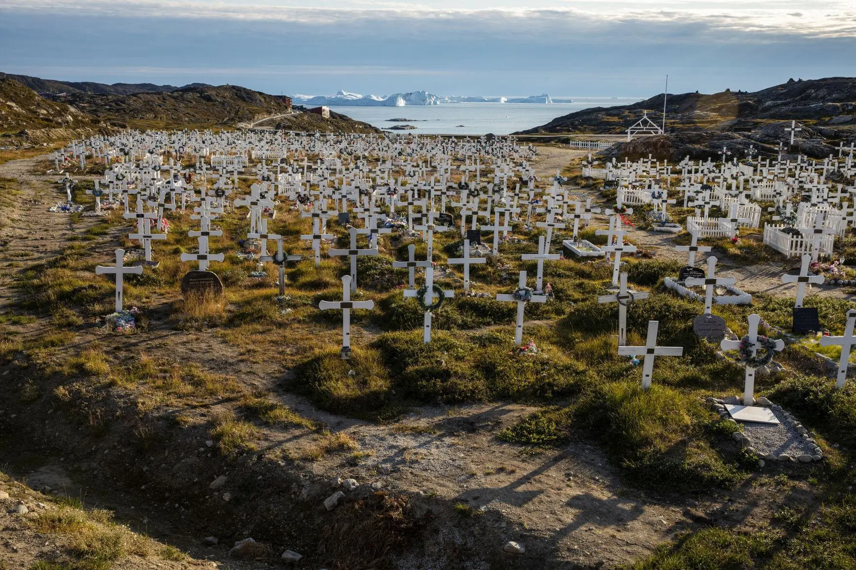 A cemetery in Greenland